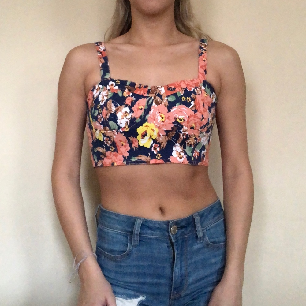 Floral crop top